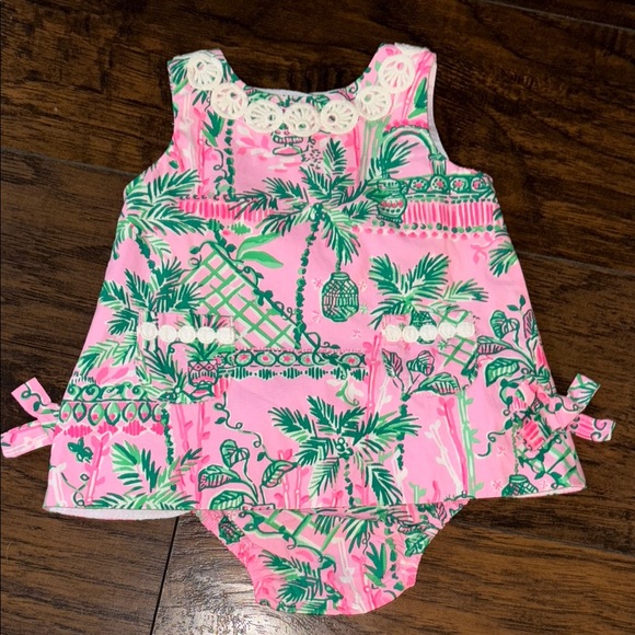 Lilly Pulitzer Other - Lilly Pulitzer Pink and Green Kids Matching Set
